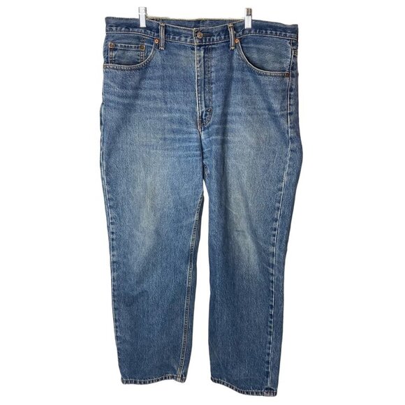 Levis 550 Mens Jeans‎ 38x29 Relaxed Fit Tapered Work Distressed Wear As Shown - Picture 1 of 11